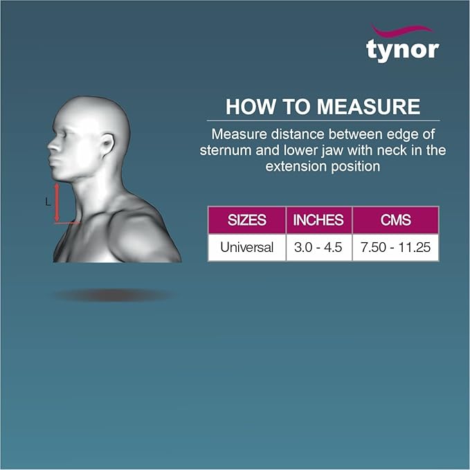 Tynor Contoured Cervical Pillow, for Neck Pain Relief, Orthopedic Support Pillow for Improved Sleep & Spine Alignment