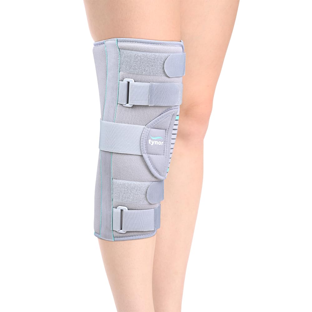 Tynor Knee Immobiliser 14"/36cm, for Support & Protection | Provides Support for Knee Injury, Pain Relief