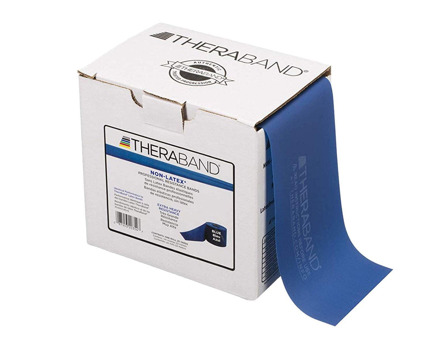 THERABAND NON-LATEX BLU 25YD DISP TPE