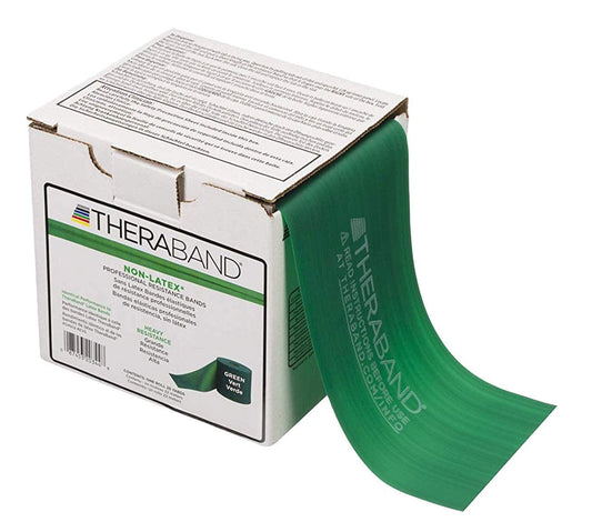 THERABAND NON-LATEX GRN 25YD DISP TPE