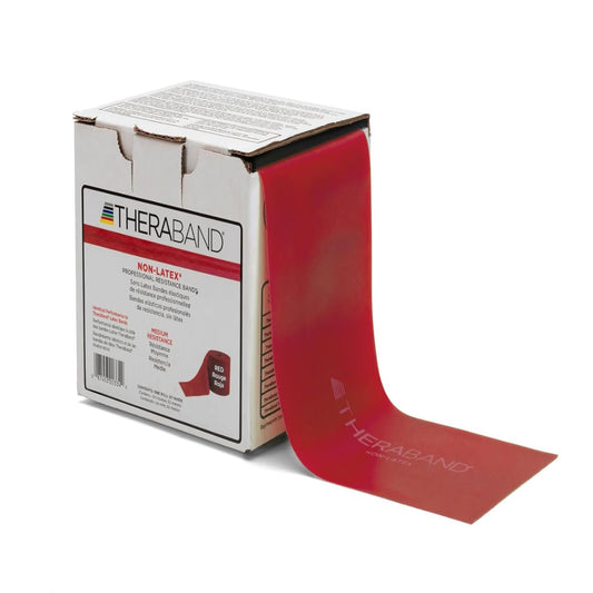 THERABAND NON-LATEX RED 25YD DISP TPE