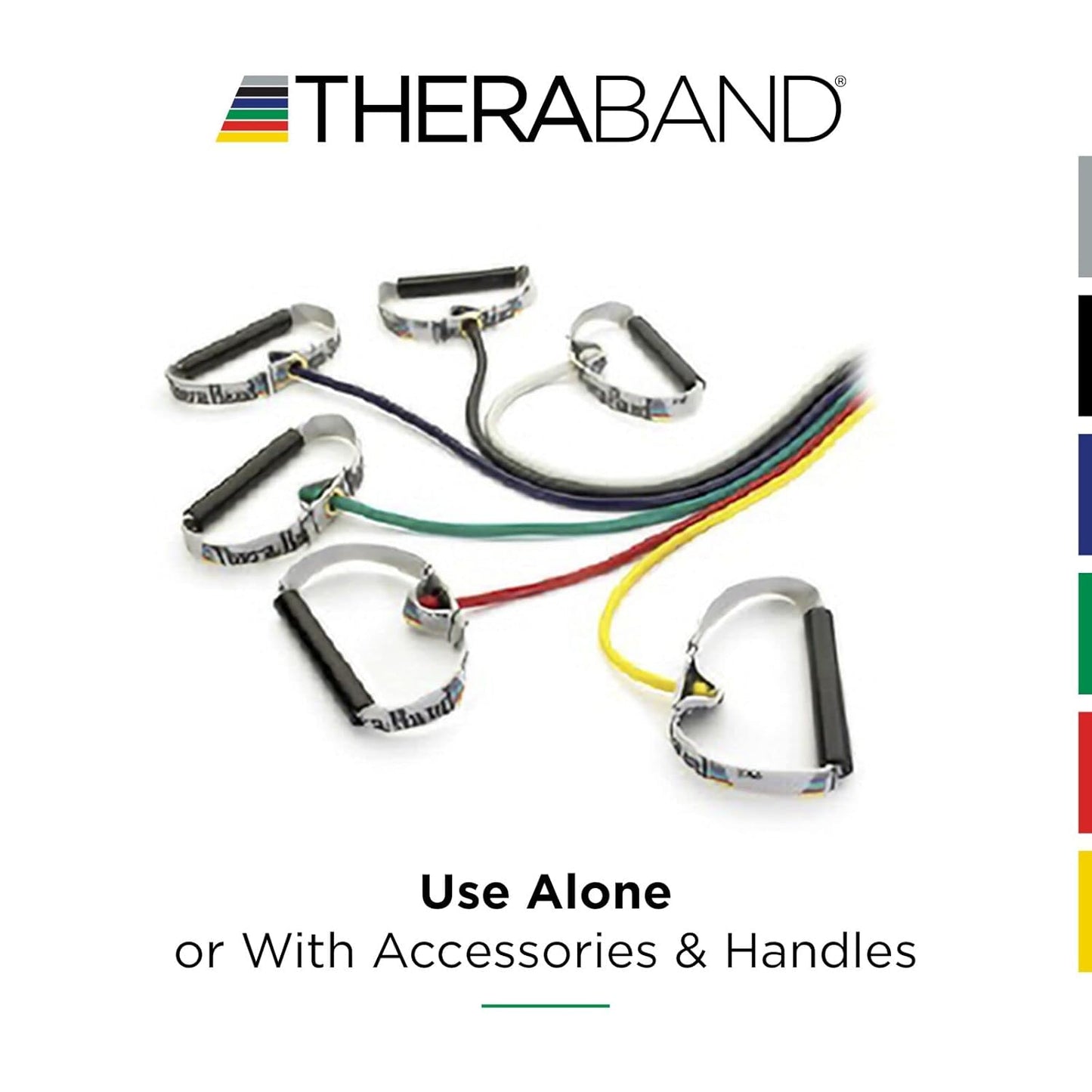 THERABAND YEL TUBG W SOFT HANDLE